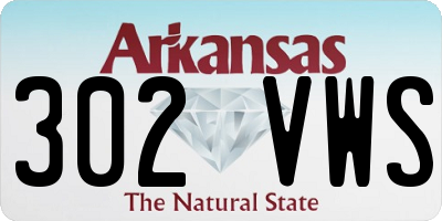AR license plate 302VWS