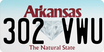 AR license plate 302VWU