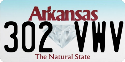 AR license plate 302VWV