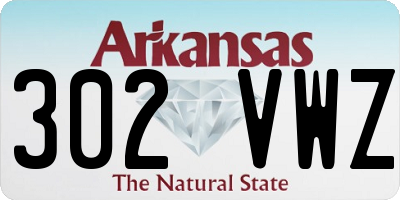 AR license plate 302VWZ