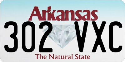 AR license plate 302VXC
