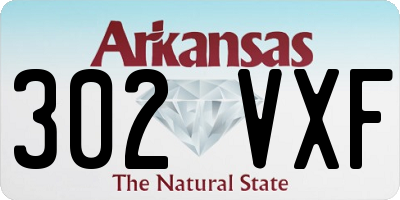 AR license plate 302VXF