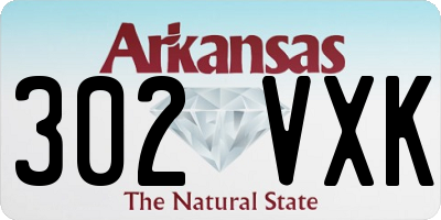 AR license plate 302VXK