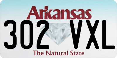 AR license plate 302VXL