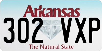 AR license plate 302VXP