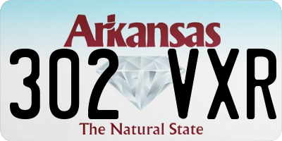 AR license plate 302VXR