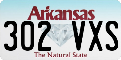 AR license plate 302VXS
