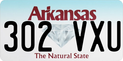 AR license plate 302VXU
