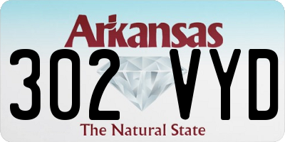 AR license plate 302VYD