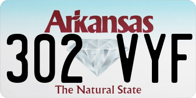AR license plate 302VYF