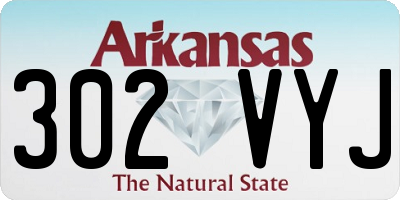 AR license plate 302VYJ