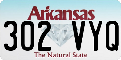 AR license plate 302VYQ