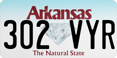 AR license plate 302VYR