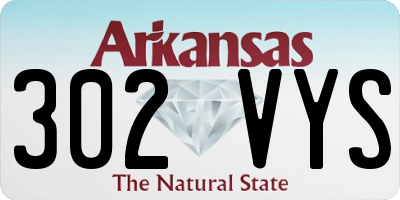 AR license plate 302VYS
