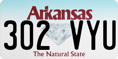 AR license plate 302VYU