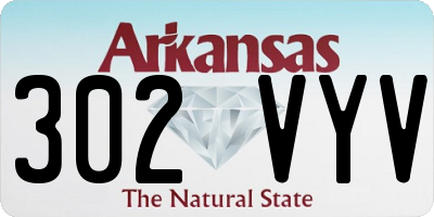 AR license plate 302VYV