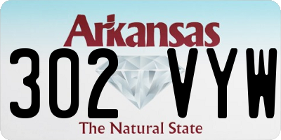 AR license plate 302VYW
