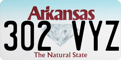 AR license plate 302VYZ