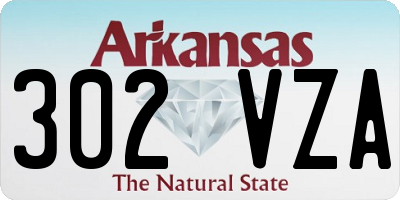 AR license plate 302VZA