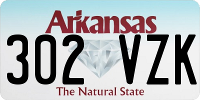 AR license plate 302VZK