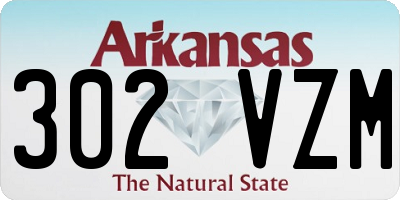 AR license plate 302VZM