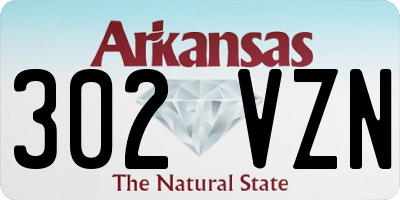 AR license plate 302VZN