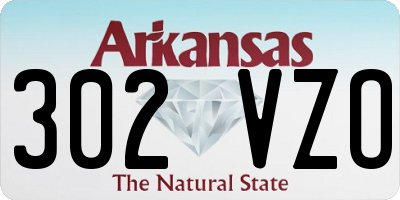 AR license plate 302VZO