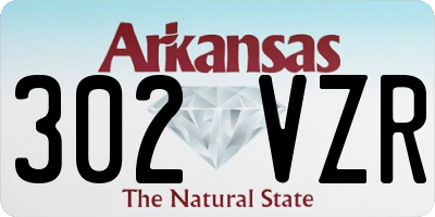 AR license plate 302VZR