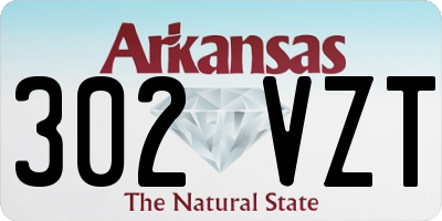 AR license plate 302VZT