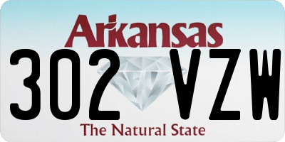 AR license plate 302VZW