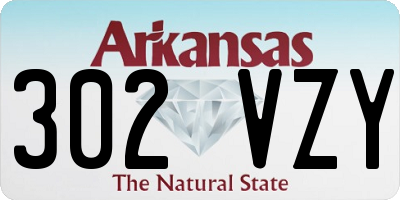 AR license plate 302VZY