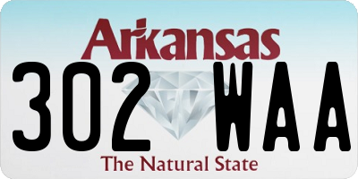 AR license plate 302WAA