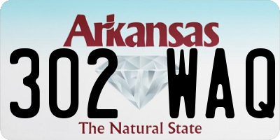 AR license plate 302WAQ