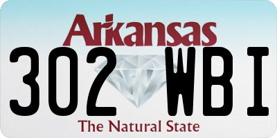 AR license plate 302WBI