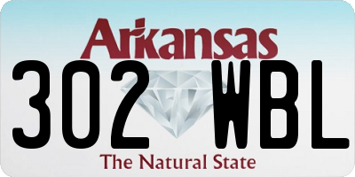 AR license plate 302WBL