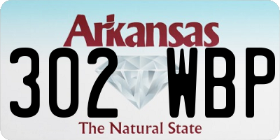 AR license plate 302WBP