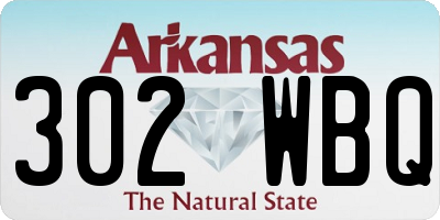 AR license plate 302WBQ