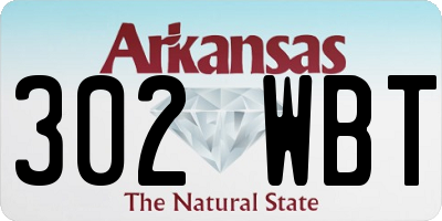 AR license plate 302WBT