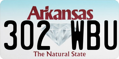 AR license plate 302WBU