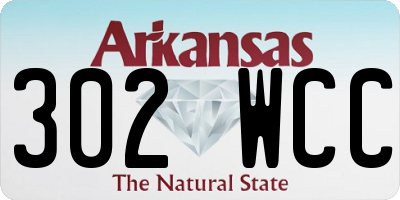 AR license plate 302WCC