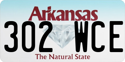 AR license plate 302WCE
