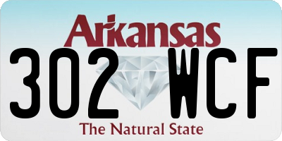AR license plate 302WCF