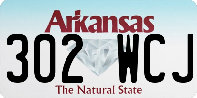 AR license plate 302WCJ