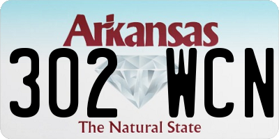 AR license plate 302WCN