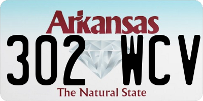 AR license plate 302WCV