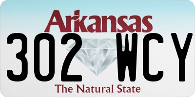AR license plate 302WCY