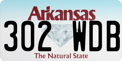 AR license plate 302WDB