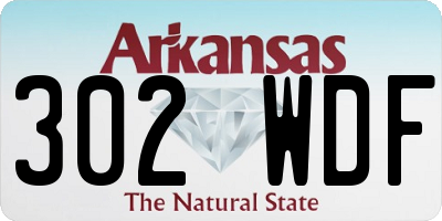 AR license plate 302WDF