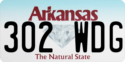 AR license plate 302WDG