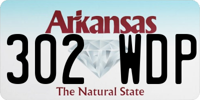 AR license plate 302WDP